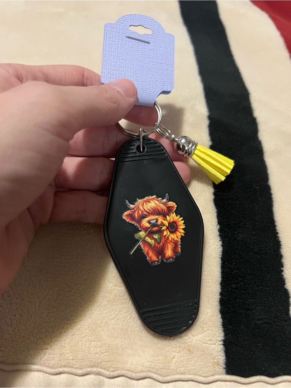 Highland Cow Keychain 🌻